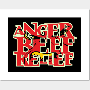 Anger Beef Relief Birthday Gift Shirt Posters and Art